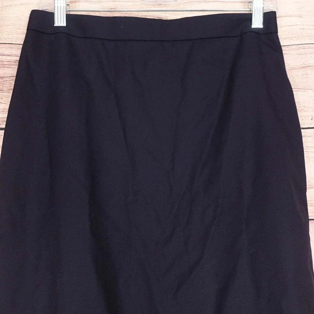 J.CREW No. 2 Pencil Skirt Womens 2 Blue Straight Knee Length Wool Lined Workwear